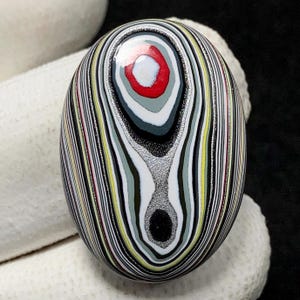 Fordite, Oval Cabochon, 26x19x5 MM, 10 CTS, Beautiful Cabochon,#15648