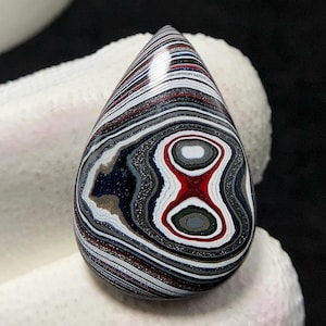 Fordite, Pear Cabochon, 22x15x4 MM, 5 CTS, Beautiful Cabochon,#15570