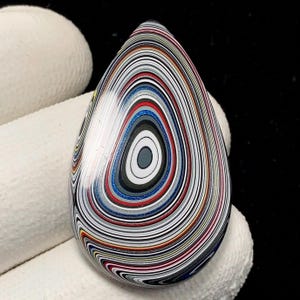 Fordite, Pear Cabochon, 37x22x4 MM, 13 CTS,Beautiful Cabochon,#19540