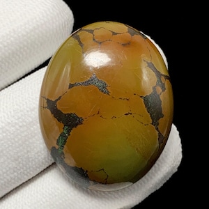 Earth Brown Treasure Mountain Turquoise, Oval Cabochon, 34x27x8 MM, 49 CTS, Beautiful Cabochon,#17789