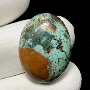 Treasure Mountain Turquoise, Oval Cabochon, 25x19x6 MM, 23 CTS,Beautiful Cabochon,#17810