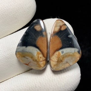 Natural Picasso Jasper , Freeform Cabochon, 21x13x4 MM, 19 CTS, Beautiful Cabochon, #9074