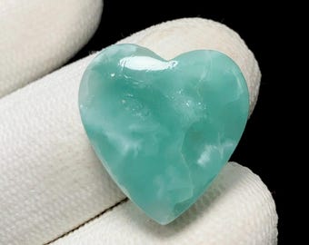Chatoyant Victoria Stone, Heart Cabochon, 19x19x6 MM, 17 CTS, Beautiful Cabochon,#17431