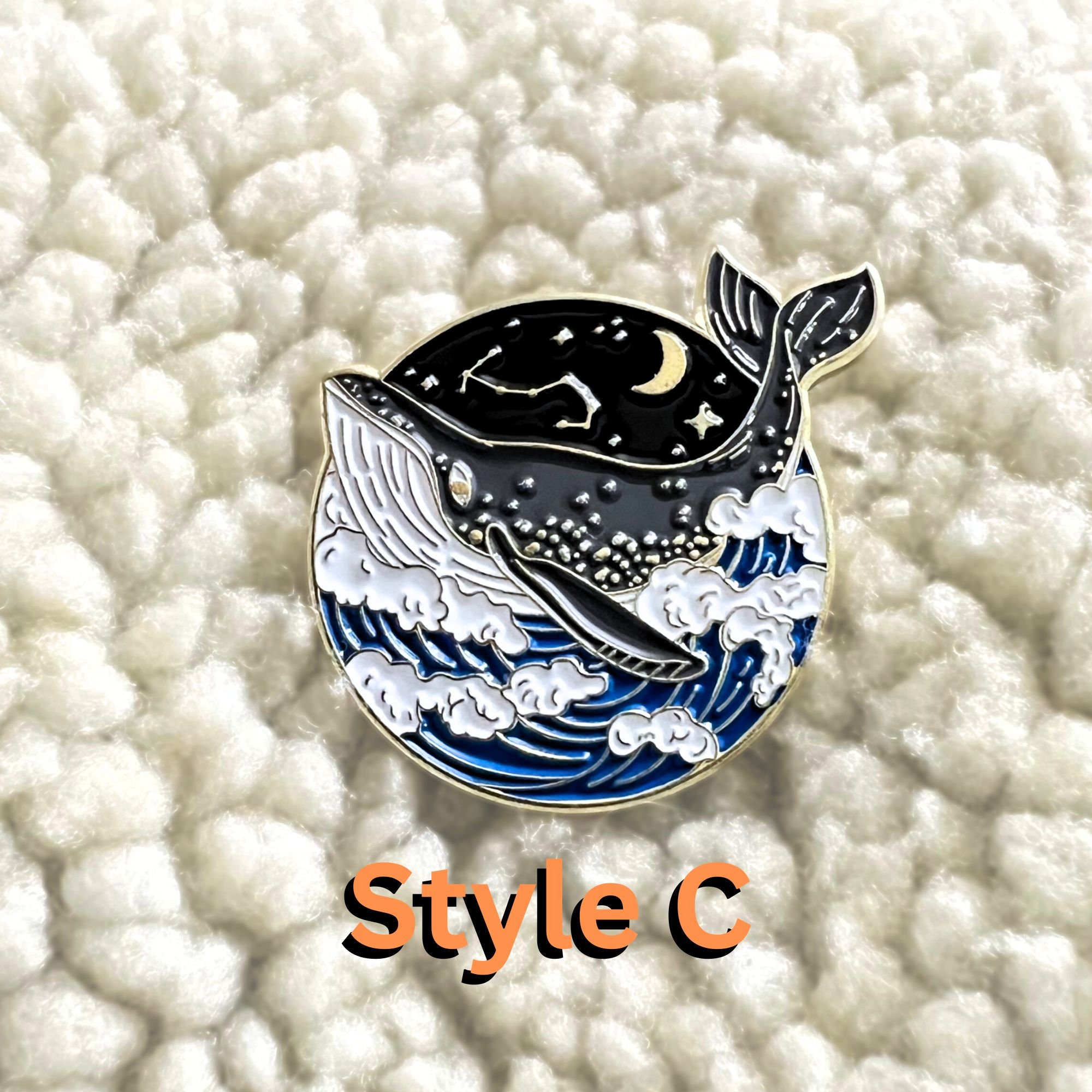 Flair Fighter Oh Whale Shark Cute Hard Enamel Lapel Pin
