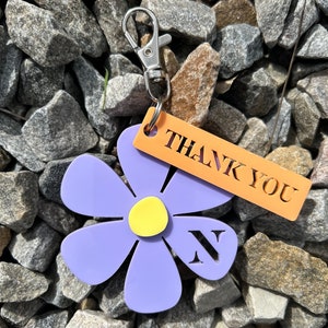 Personalised Flower Key ring (Educators Day addition)