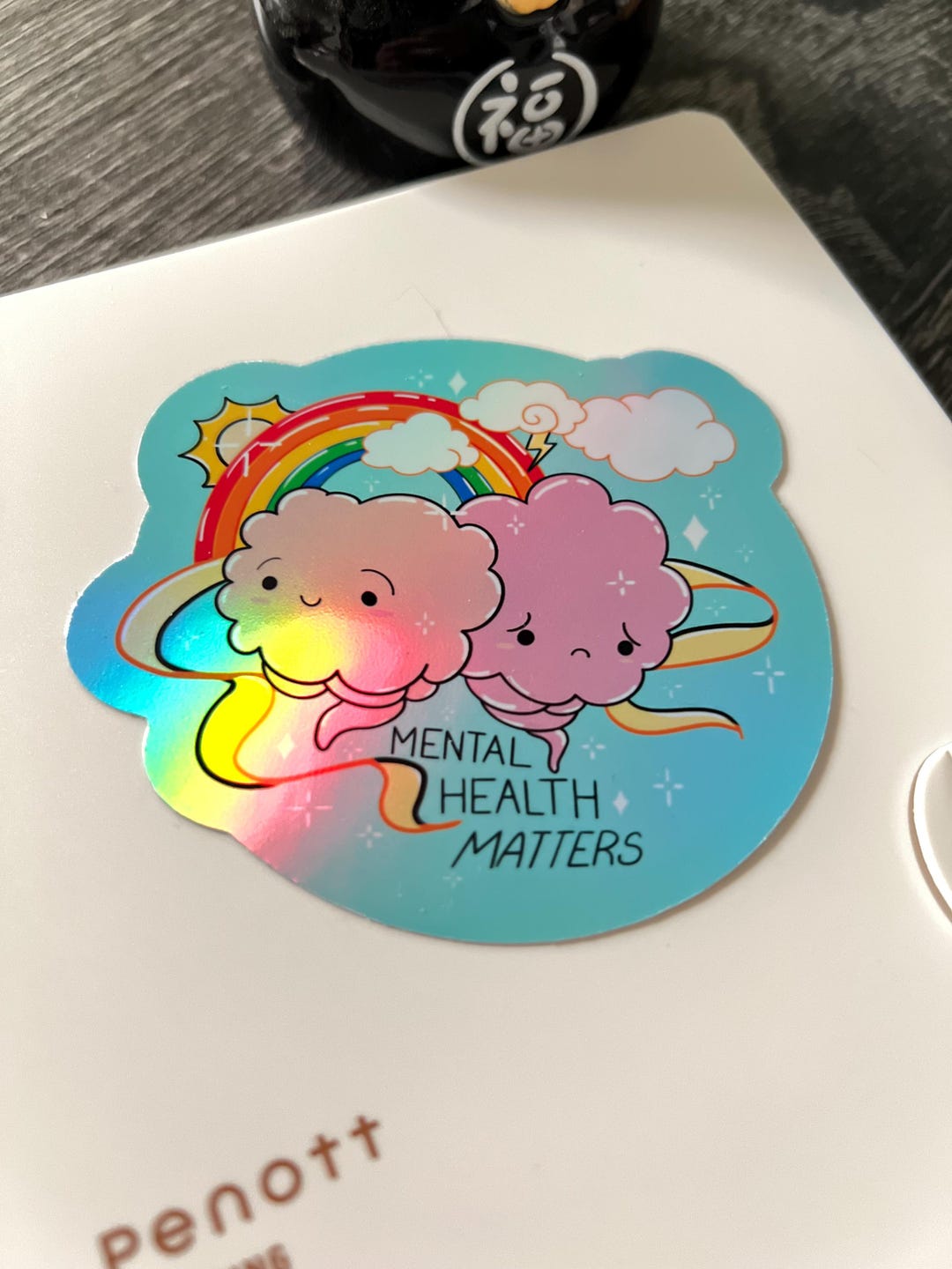Holographic Mental Health Matters Sticker - Etsy
