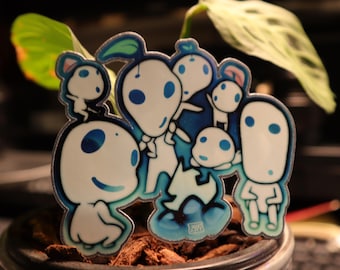 Princess Mononoke Kodama Sticker and Car Decal