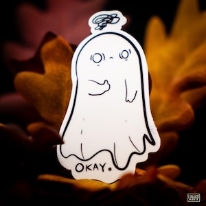 Glow in the Dark Halloween Ghost Sticker