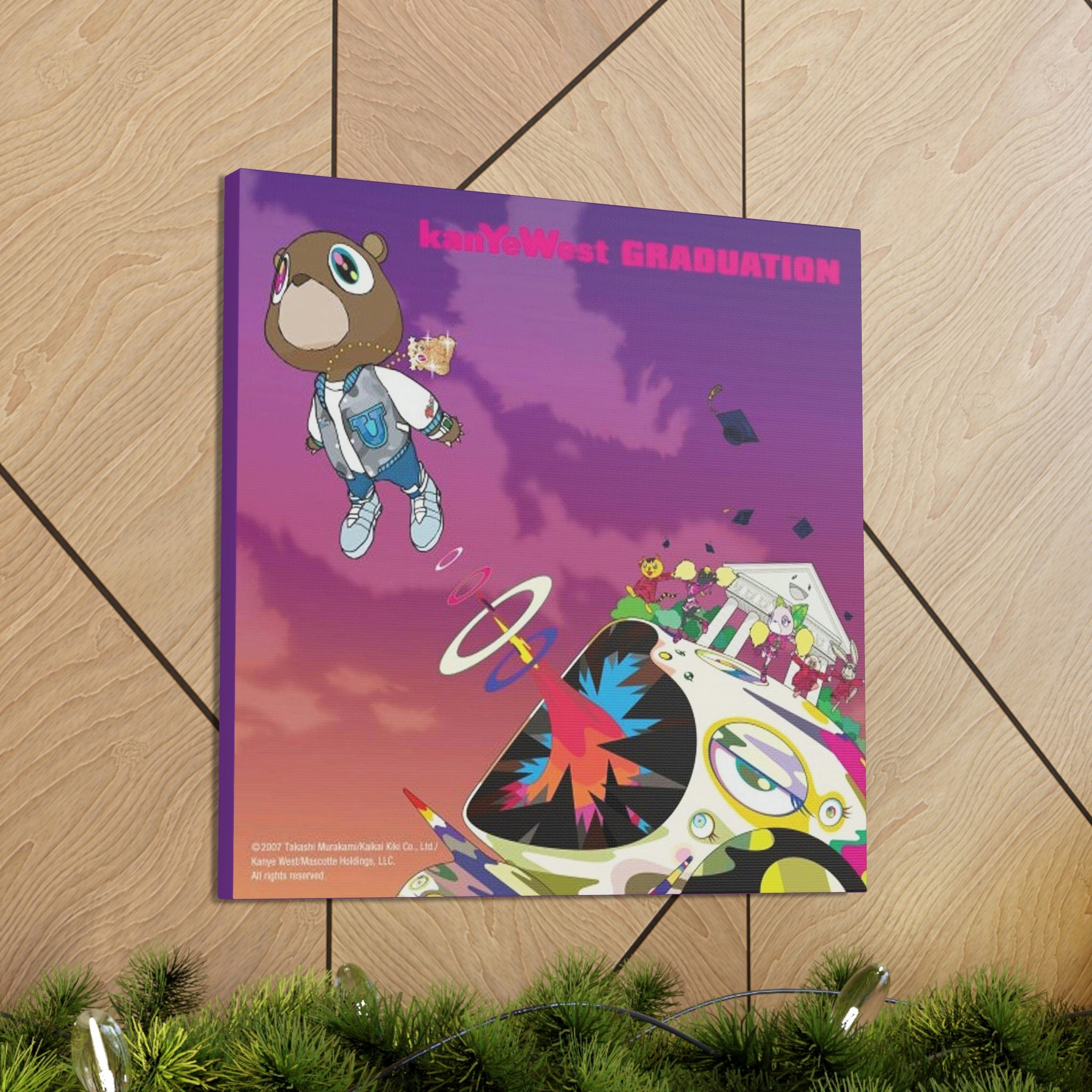 Graduation Kanye Album Cover Canvas Etsy