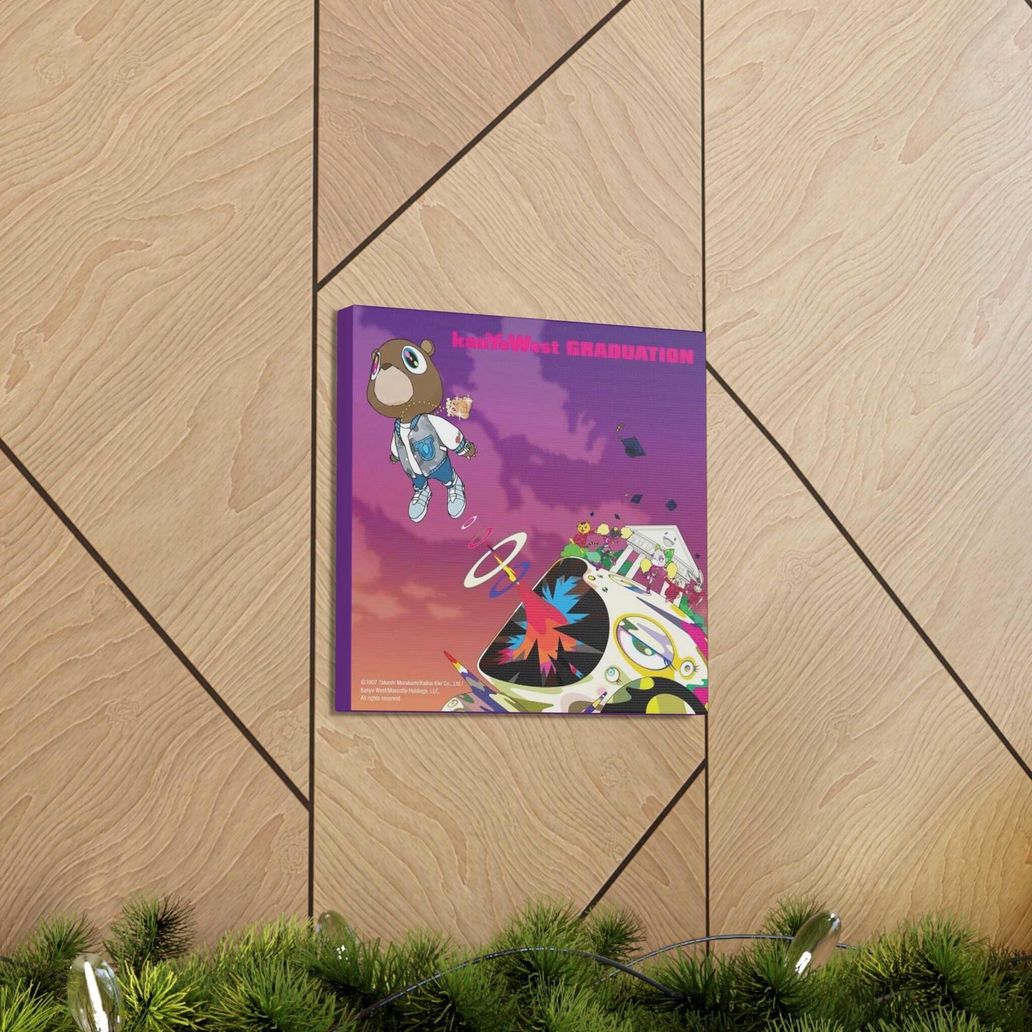 Graduation Kanye Album Cover Canvas Etsy