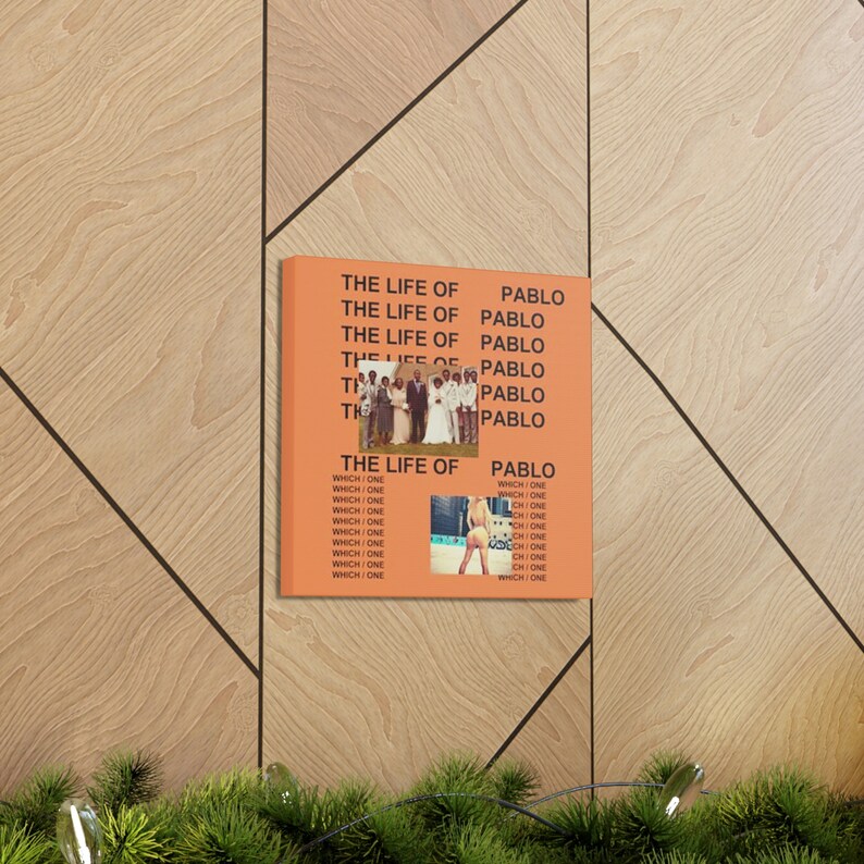 The Life of Pablo Kanye Album Cover Canvas Etsy