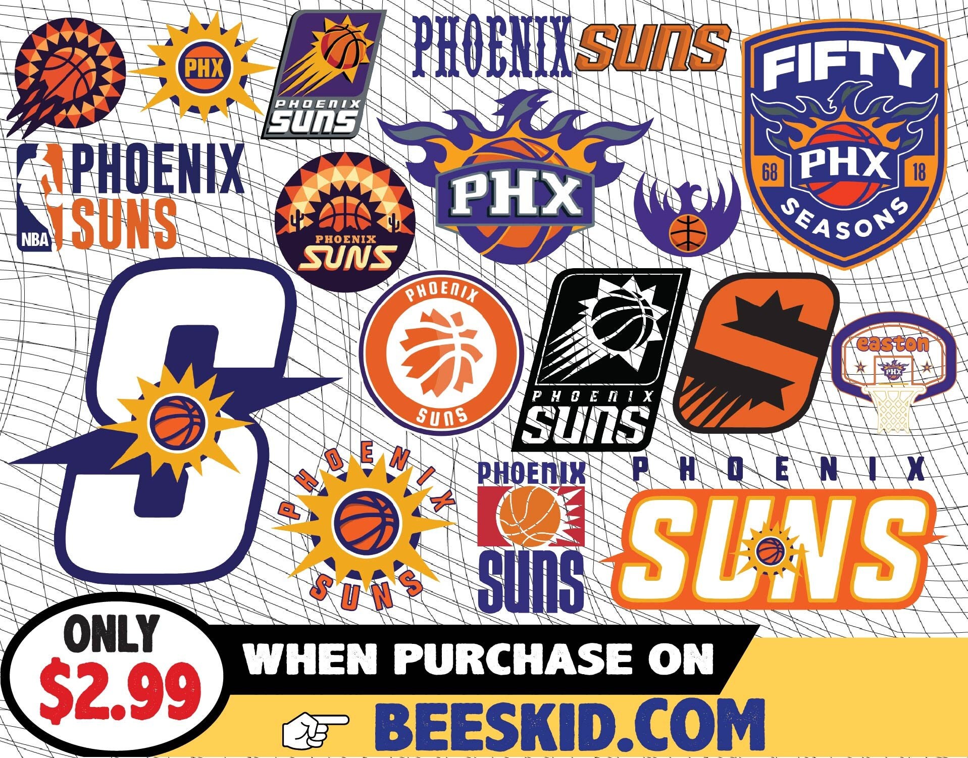 Phoenix&suns Basketball Team Svg Phoenix suns Svg NBA Etsy