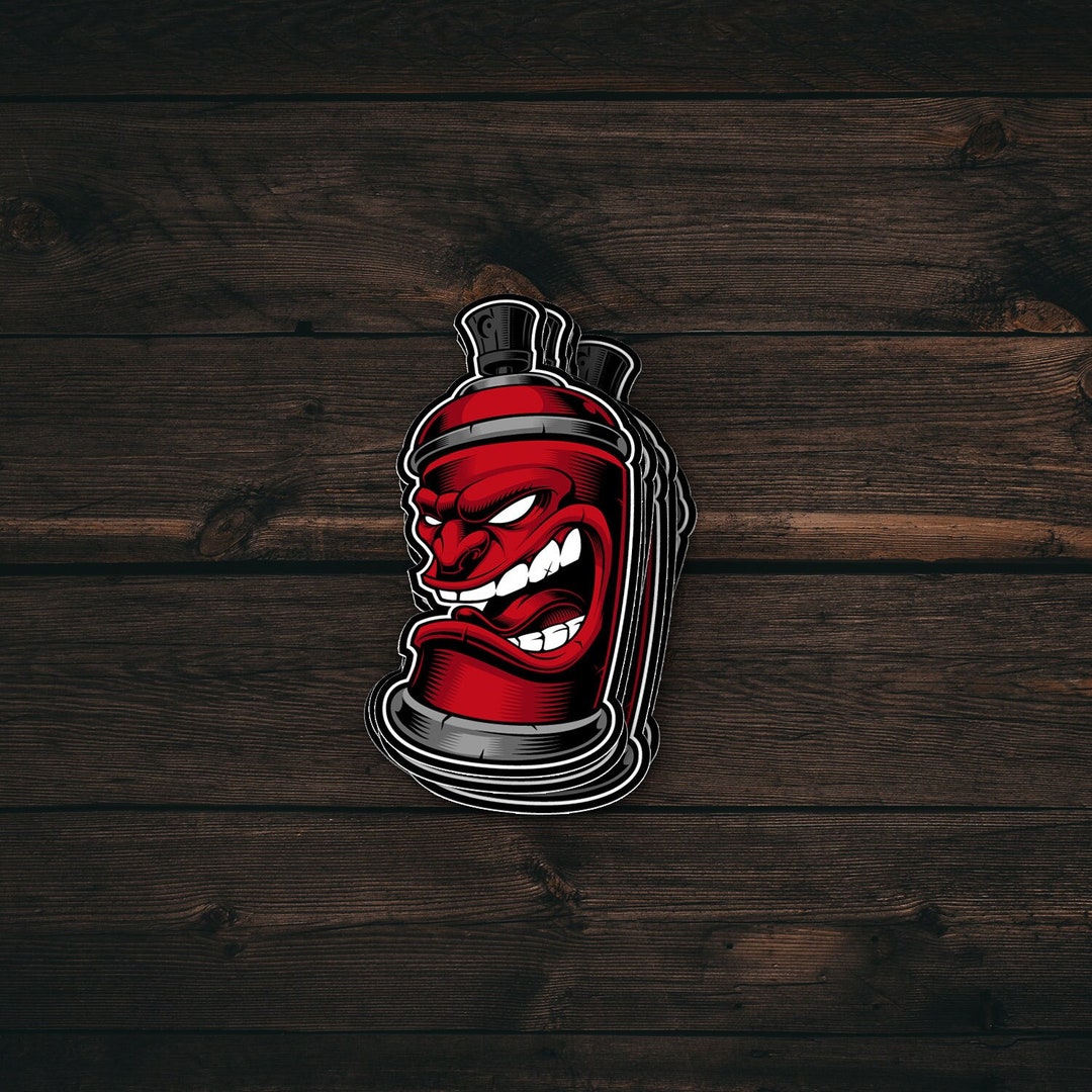 Graffiti Spray Can Sticker Graffiti Decals Skateboard Etsy