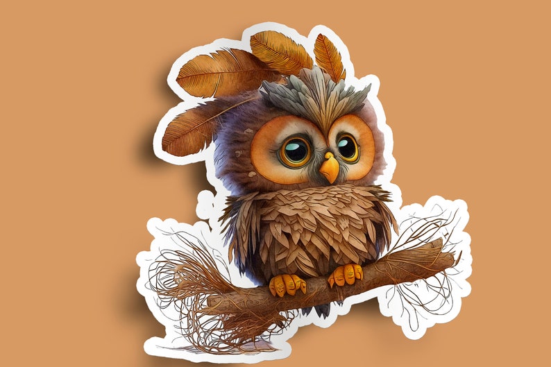 Tribal Owl Stickers Stickers for Journals Woodland Animal Etsy