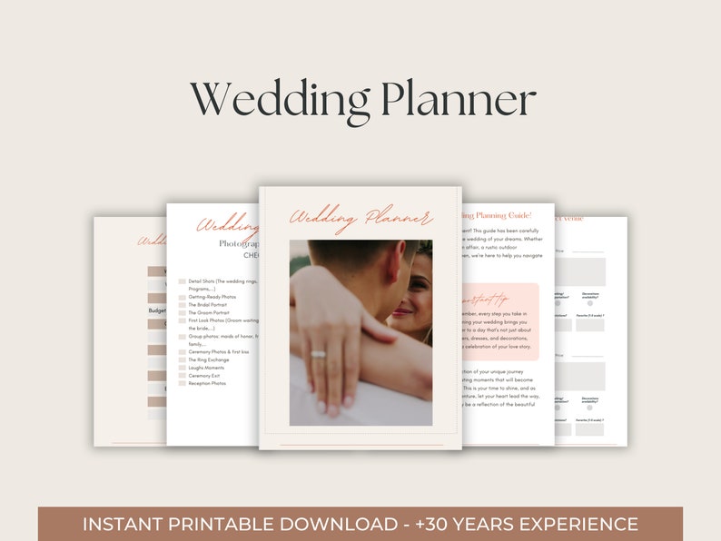 new-wedding-planner-printable-pages-wedding-planning-book-etsy