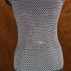 Handmade Chainmail Top for Women - Perfect for Cosplay and Renaissance Fairs | Women Chainmail Top, Valentine Day Gift