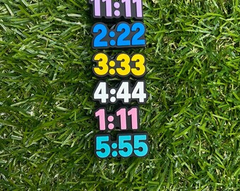 Lucky number/Angel number Croc Charms INDIVIDUALS