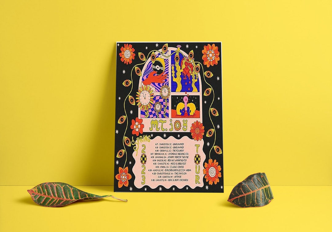 Mt Joy Spring Tour 2023, Mt Joy Band Poster Etsy