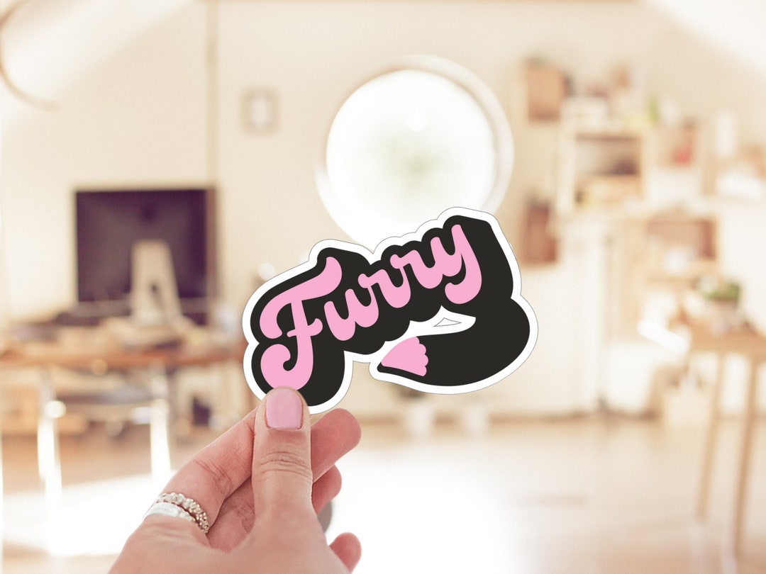 Furry Sticker, Furry Stickers, Furry Tail Sticker, Pride Sticker, Furry