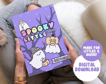 Gruseliges kleines Weltraum Malbuch, SWF Agere, Little Space Zahnrad, Agere Zahnrad, Halloween Little Space, Spooky Little, Agere Färbung, Kawaii