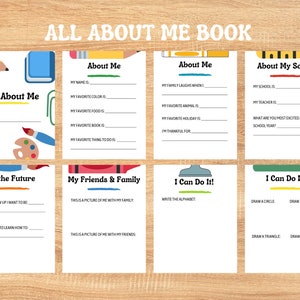 All About Me Book - Etsy