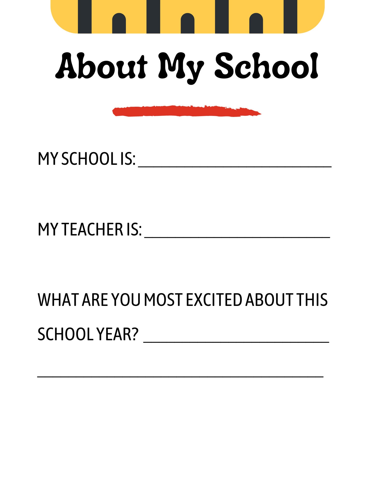 Printable All About Me Book for Kids Back to School - Etsy