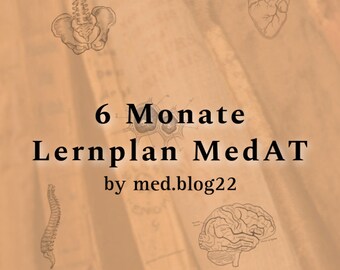 Plan de aprendizaje de 6 meses MedAT 2024 por med.blog22