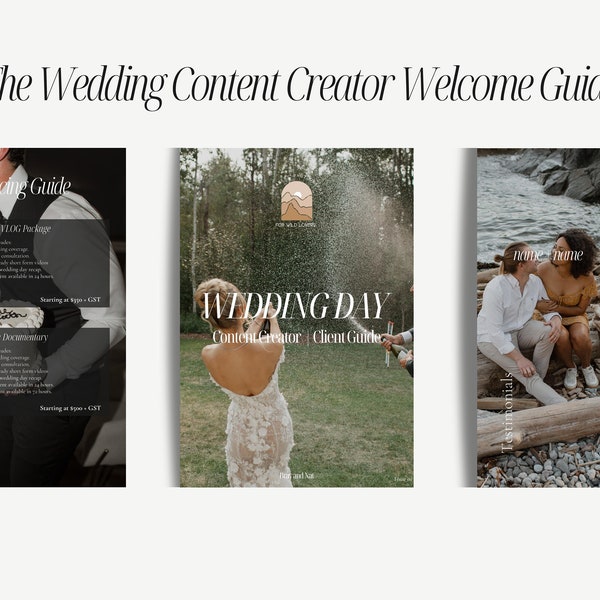 Guide de bienvenue du créateur de contenu de mariage | Pour les photographes et les influenceurs