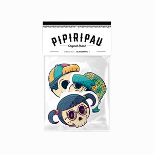 Day of the Dead Sticker Pack – Calaveras Vol. 3 | Chavo, Chilindrina & Quico Vinyl Stickers | Dia de los Muertos, All-Weather, Mexican Art