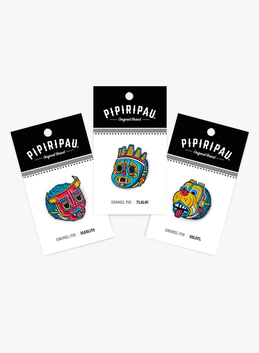 Aztec Nahuatl Enamel Pins – Pasado X Presente Set - Etsy