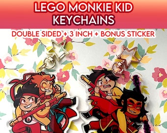 LMK MK WuKong Macaque 3 inch Acrylic Keychain | double sided keychain