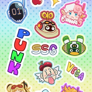 OP Vega Sticker Sheet | 5x7 inch sticker sheet | Plain Vinyl | Glitter Vinyl