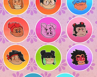 LMK Chibi Cutie Head 1.25 inch Buttons