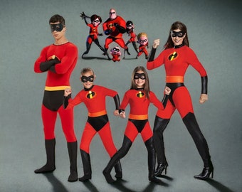 The Incredibles Costume | Elastigirl Cosplay, Elastigirl Costume, Mr Incredible Cosplay, Mr Incredible Costume, The Incredibles Movie