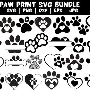 Paw Print Svg, dog Paw SVG, Dog Svg, Paw Svg, Animal Paw Svg, cat Paw Svg, Dog Paw Print Cut File, Paw Print Cut File, Animal Print Svg