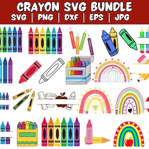 Crayon Split Monogram Svg, Crayon svg, Teacher Svg, Crayon Wrapper Svg, Crayon Set Svg, Crayon Wrapper Cut File, Crayon Cut File