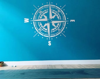 Compass Stencil, Compass Rose Stencil, Large Nautical Stencils, Stencil Compass, Compass Rose Stencil Large, Compass Stencil for Painting