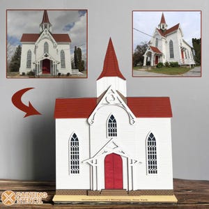 Custom Miniature House, Custom Reconstruction of Old House Model, House Picture to Watercolor, Custom Home Replica from Your Image