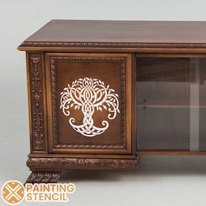 Stencil Tree, Tree of Life Stencil, Celtic Tree Stencil, Large Tree of Life Stencil, Stencil for Furniture, Tree of Life Stencil
