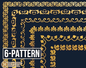 Victorian Border , Victorian Border Stencil Set, Deco Furniture Stencil, Corner and Border Stencils, Border Stencils for Furniture