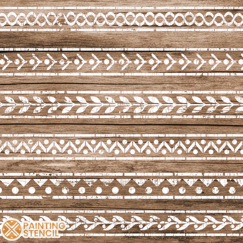 Victorian Border Stencil Corner and Border Stencils Etsy