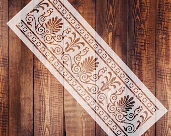 Greek Border Stencil, Greek Stencil, Border Line Stencil, Reusable Border Stencil, Classic Greek Stencil, Ancient Greece Frame Stencil