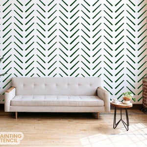 Herringbone Stencil ,Herringbone Pattern, Extra Large Stencil, Large Stencil, Stencil for Walls, Large Wall Stencil, Stencil for Painting