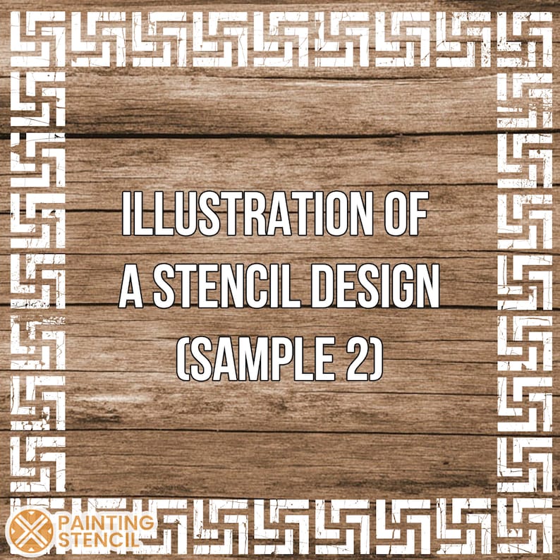 Custom Large Size Border Stencils, Personalized Border Stencils for