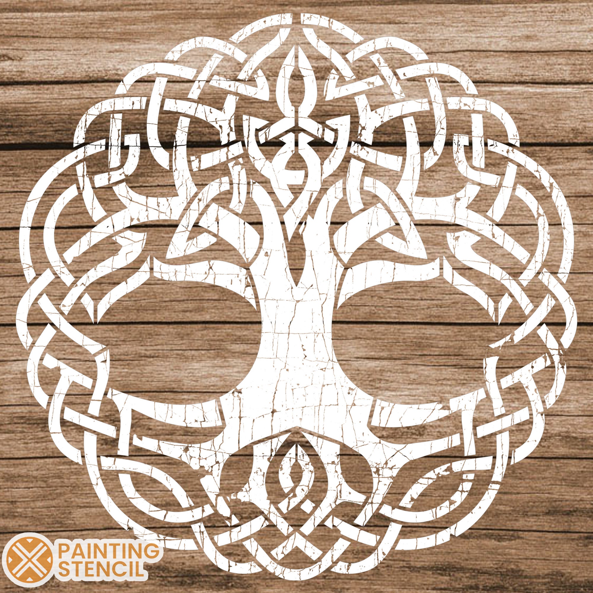 Celtic Tree Stencil, Tree of Life Stencil, Stencil Tree, Large Tree of ...