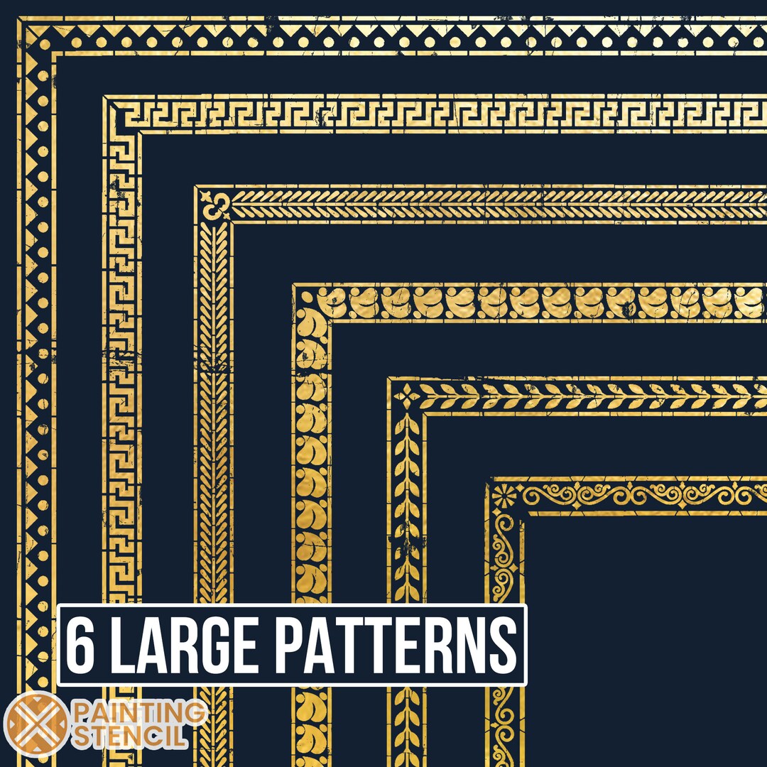 Victorian Border, Victorian Border Stencil Set ,border Stencil for ...