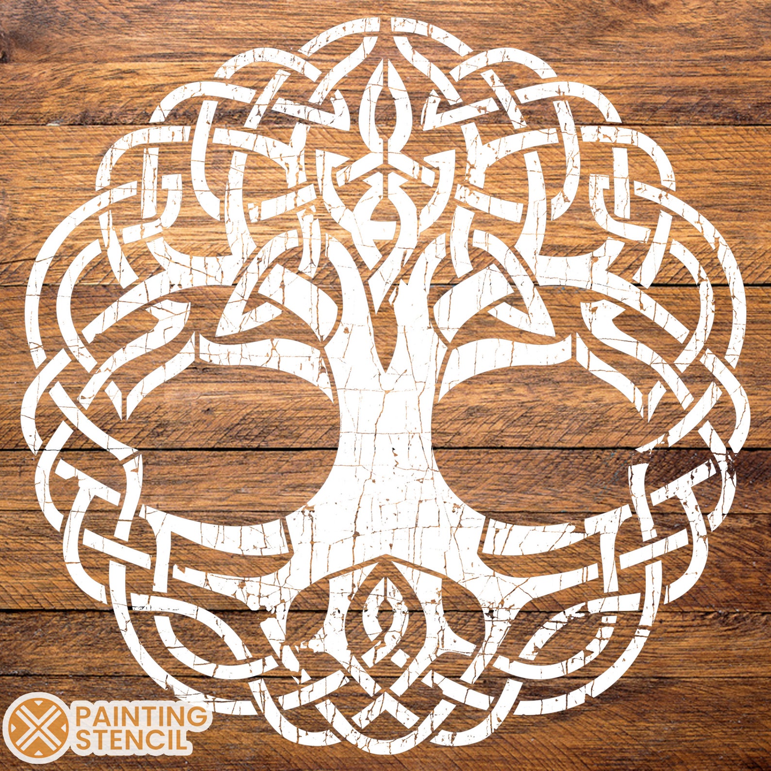 Celtic Tree Stencil, Tree of Life Stencil, Stencil Tree, Large Tree of ...
