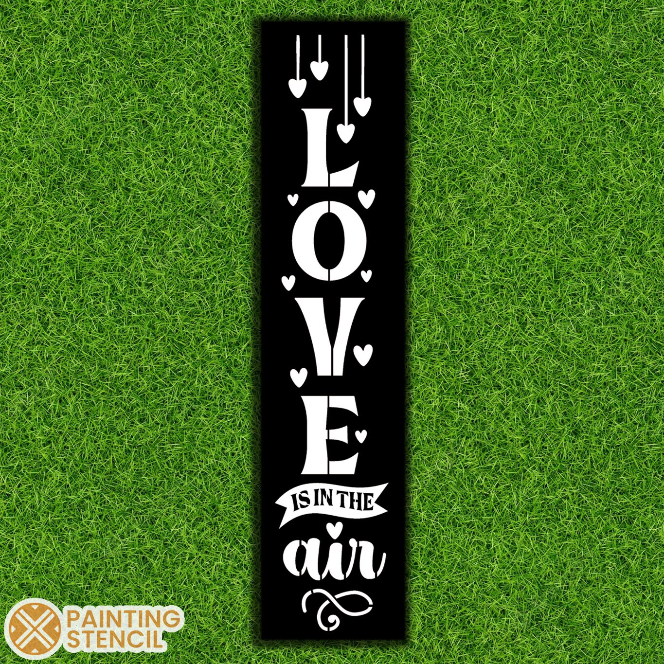Funny Valentine's Day Wooden Porch Sign - 'Happy Valentine's Day' Leaner Stencil, 6x16 Inch Home Decor Gift - View #11