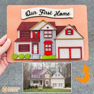 Custom House Miniature, Custom House Sculpture, Custom Model House, Custom House Photo, Custom Home Replica from Your Image