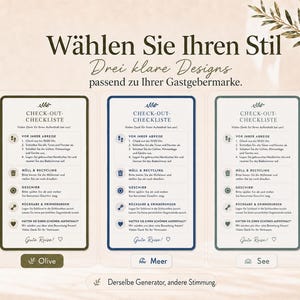 Airbnb Check-out-Checklisten-Generator | Bearbeitbarer Abreiseleitfaden für Gäste, druckbares PDF & digitale HTML-Datei bild 6